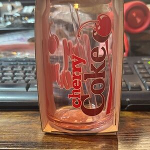 Coca Cola NWT Cherry Coke Tumbler with Lid and Straw - Red